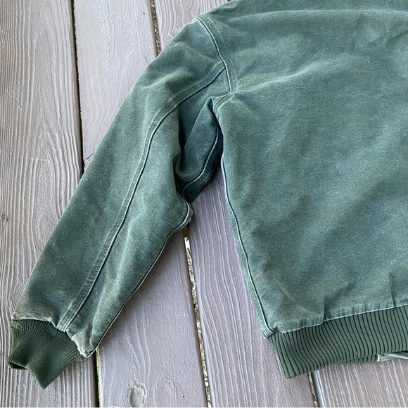 Carhartt Quilt Lined Jacket Youth XL (14/16) YYJ130 MOS Moss Green - Picture 11 of 16